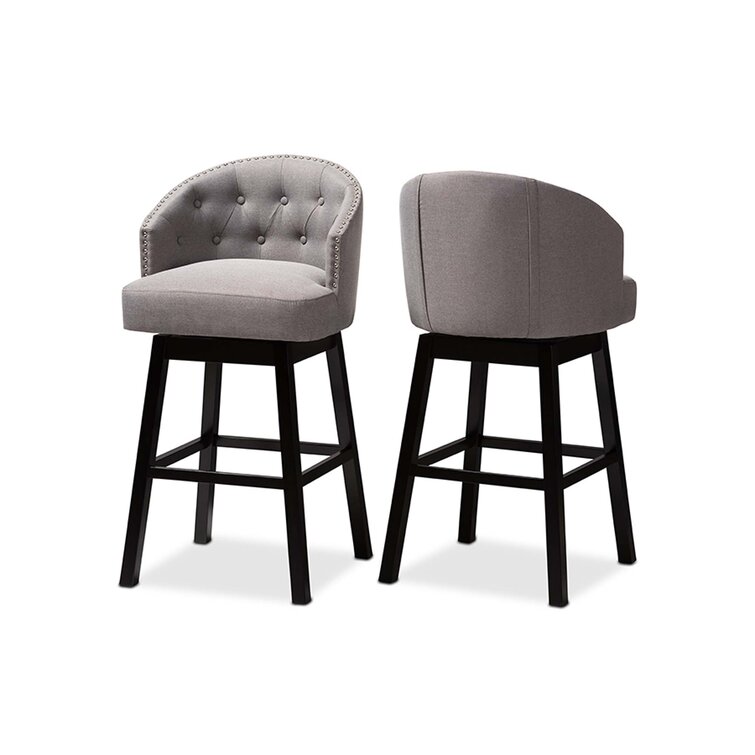 Fabric swivel best sale bar stools